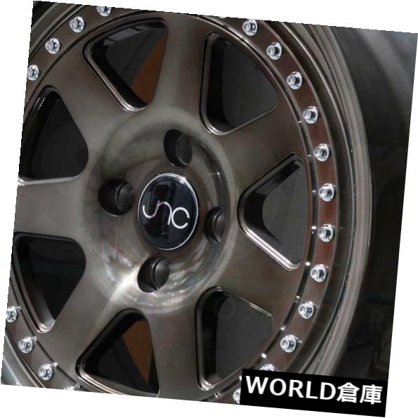 海外輸入ホイール 18x9.5 JNC 048 JNC048 5x114.3 25トランスペアレントブロンズホイールNew set（4） 18x9.5 JNC 048 JNC048 5x114.3 25 Transparent Bronze Wheel New set(4) 【並行輸入品】