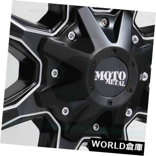海外輸入ホイール 16x7 Moto Metal MO970 5x130 42ブラックミルドホイールリムセット（4） 16x7 Moto Metal MO970 5x130 42 Black Milled Wheels Rims Set(4) 【並行輸入品】