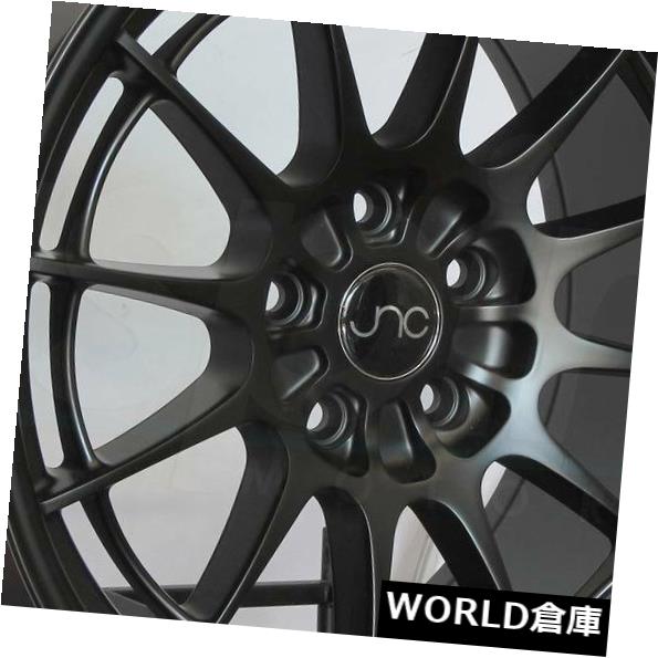 海外輸入ホイール 18x9.5 JNC 033 JNC033 5x112 35マットブラックホイールリムセット（4） 18x9.5 JNC 033 JNC033 5x112 35 Matte Black Wheel Rims set(4) 【並行輸入品】
