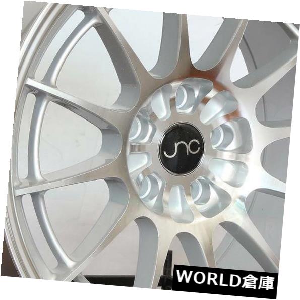 海外輸入ホイール 18x9.5 JNC 033 JNC033 5x120 35シルバーマシンフェイスホイールNew set(4) 18x9.5 JNC 033 JNC033 5x120 35 Silver Machine Face Wheel New set(4) 【並行輸入品】