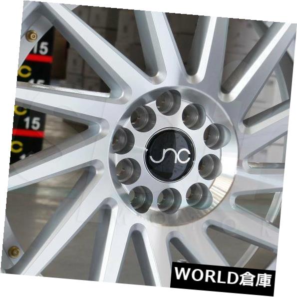 海外輸入ホイール 18x9.5 JNC 051 JNC051 5x100 / 5x114.3 35シルバーのマシンフェイス。 ホイールリムセット（4） 18x9.5 JNC 051 JNC051 5x100/5x114.3 35 Silver Machine Face. Wheel Rims set(4) 【並行輸入品】