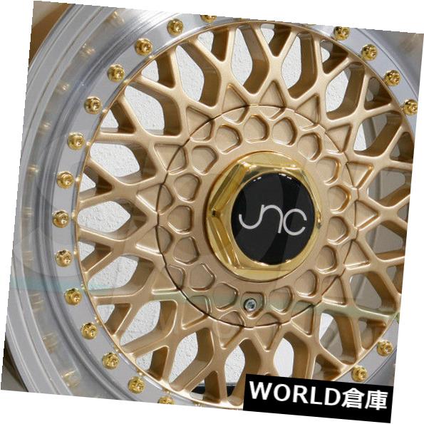 海外輸入ホイール 18x9.5 JNC 004S JNC004S 5x100 / 5x114.3 30 Gold Machine Lip。 ホイールニューセット（4） 18x9.5 JNC 004S JNC004S 5x100/5x114.3 30 Gold Machine Lip. Wheel New set(4) 【並行輸入品】