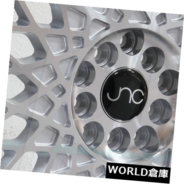 海外輸入ホイール 18x9.5 JNC 031 JNC031 5x100 / 5x114.3 35シルバーマシンフェイスホイールNew set（4） 18x9.5 JNC 031 JNC031 5x100/5x114.3 35 Silver Machine Face Wheel New set(4) 【並行輸入品】