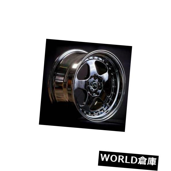 海外輸入ホイール 16x9 JNC 010 JNC010 4x100 / 4x114.3 15ブラッククロームホイールリムセット（4） 16x9 JNC 010 JNC010 4x100/4x114.3 15 Black Chrome Wheel Rims set(4) 【並行輸入品】