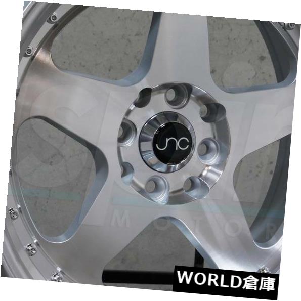 海外輸入ホイール 18x9 JNC 010 JNC010 5x114.3 30シルバーマシンフェイスホイールNew set（4） 18x9 JNC 010 JNC010 5x114.3 30 Silver Machine Face Wheel New set(4) 【並行輸入品】