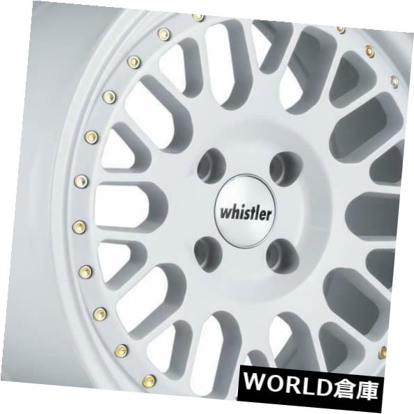 海外輸入ホイール 18x9.5ウィスラーSK1 5x114.3 35ホワイトホイールリムセット（4） 18x9.5 Whistler SK1 5x114.3 35 White Wheels Rims Set(4) 【並行輸入品】