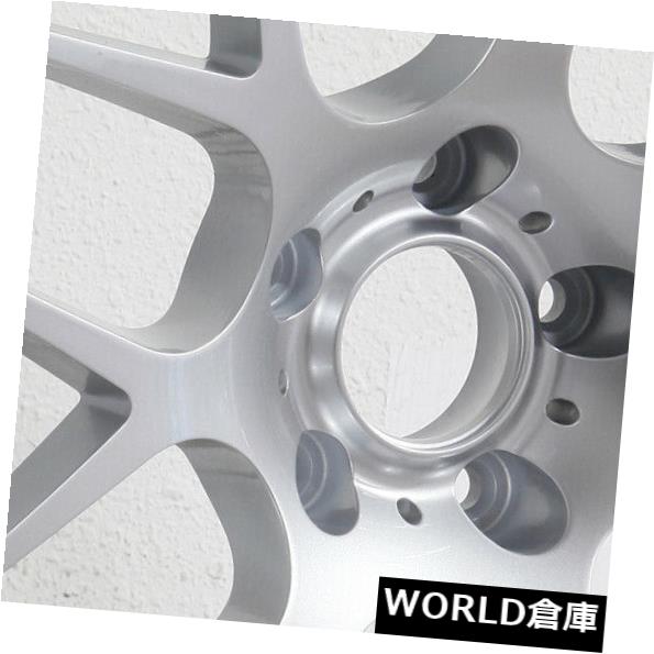 海外輸入ホイール 19x8.5コンケーブフィットP40 5x112 35ハイパーシルバーホイールリムセット（4） 19x8.5 Concave fit P40 5x112 35 Hyper Silver Wheels Rims Set(4) 【並行輸入品】