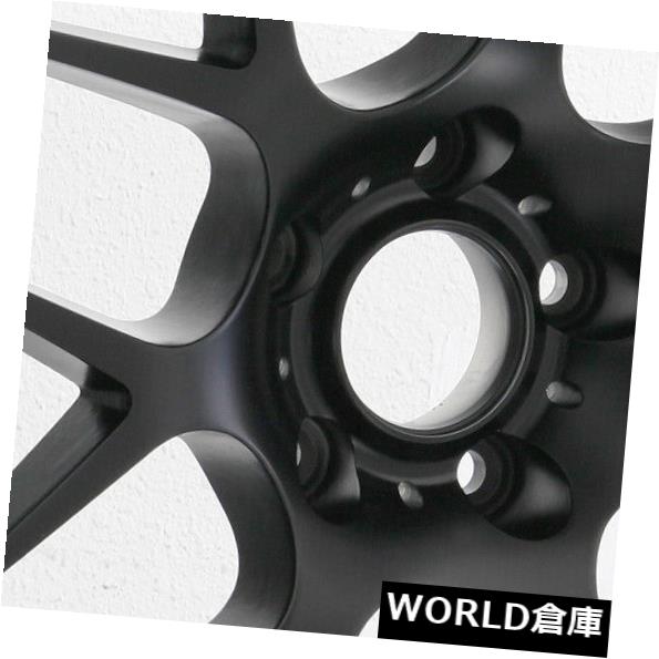 海外輸入ホイール 19x8.5 / 19x9.5凹型フィットP40 5x112 35/40ブラックホイールリムセット（4） 19x8.5/19x9.5 Concave fit P40 5x112 35/40 Black Wheels Rims Set(4) 【並行輸入品】