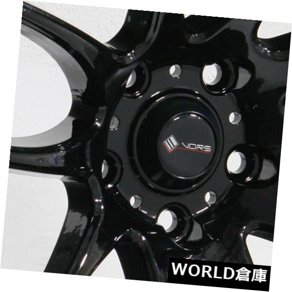 海外輸入ホイール 18x9.5 Vors TR4 5x120 22ブラックホイールリムセット(4) 18x9.5 Vors TR4 5x120 22 Black Wheels Rims Set(4) 【並行輸入品】