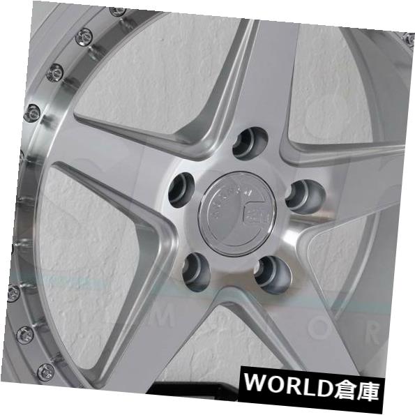 海外輸入ホイール 18x9.5 / 18x10.5 Aodhan DS05 DS5 5x114.3 15/15シルバーホイールリムセット（4） 18x9.5/18x10.5 Aodhan DS05 DS5 5x114.3 15/15 Silver Wheels Rims Set(4) 【並行輸入品】