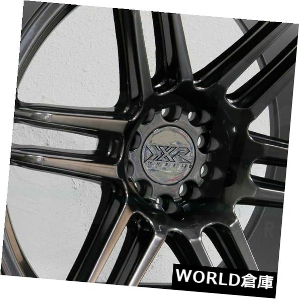 海外輸入ホイール 18x9.75 XXR 558 5x100 / 5x114.3 36クロムブラックホイールリムセット（4） 18x9.75 XXR 558 5x100/5x114.3 36 Chromium Black Wheels Rims Set(4) 【並行輸入品】