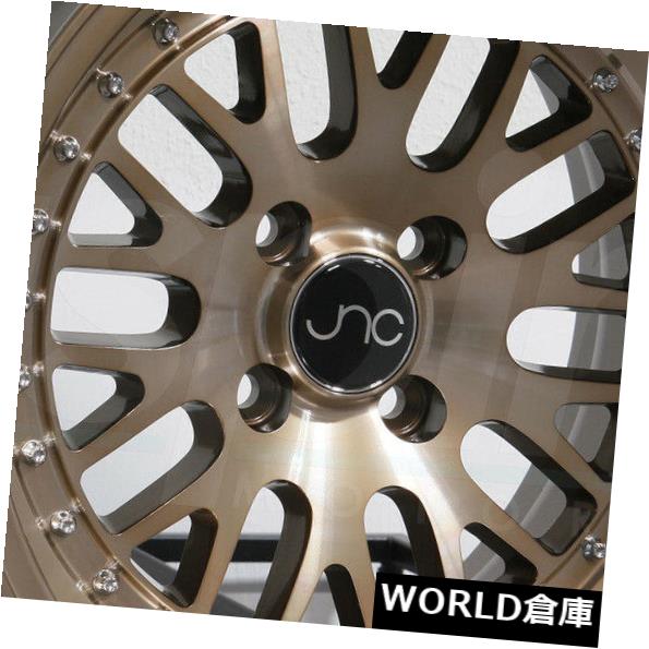 海外輸入ホイール 17x8 / 17x9 JNC 001 JNC001 5x100 / 5x112 25/20透明ブロンズホイールリムセット（4） 17x8/17x9 JNC 001 JNC001 5x100/5x112 25/20 Transparent Bronze Wheel Rim set(4) 【並行輸入品】
