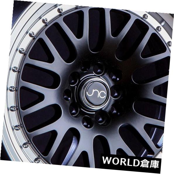 海外輸入ホイール 17x8 / 17x9 JNC 001 JNC001 5x100 / 5x112 25/20ブラックマシンリップホイールリムセット(4) 17x8/17x9 JNC 001 JNC001 5x100/5x112 25/20 Black Machine Lip Wheel Rims set(4) 【並行輸入品】|カスタムパーツ WORLD倉庫