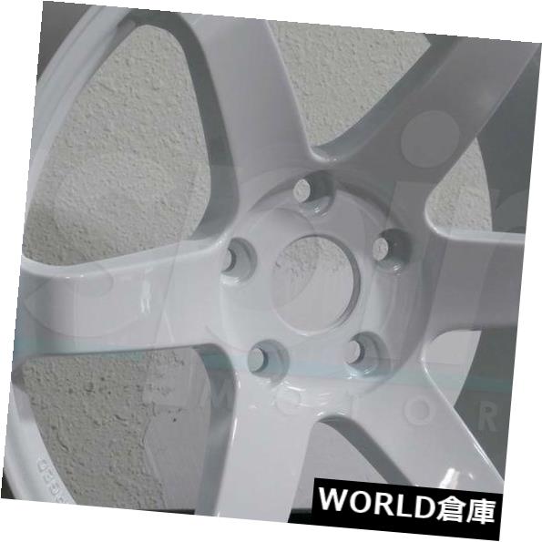 海外輸入ホイール 17x8.25 / 17x9.2 5 JNC 014 JNC014 5x112 32/32ホワイトホイールリムセット（4） 17x8.25/17x9.25 JNC 014 JNC014 5x112 32/32 White Wheel Rims set(4) 【並行輸入品】｜カスタムパーツ WORLD倉庫