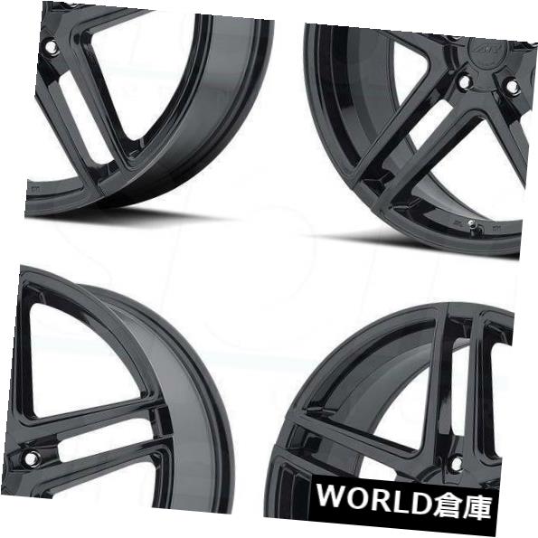 海外輸入ホイール 18x8 American Racing AR907 5x114.3 / 5x4.5 40グロスブラックホイールリムセット(4) 18x8 American Racing AR907 5x114.3/5x4.5 40 Gloss Black Wheels Rims Set(4) 【並行輸入品】|カスタムパーツ WORLD倉庫