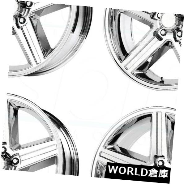 海外輸入ホイール 16x8レプリカV1129 Iroc 5x120.65 0クロムホイールリムセット（4） 16x8 Replica V1129 Iroc 5x120.65 0 Chrome Wheels Rims Set(4) 【並行輸入品】