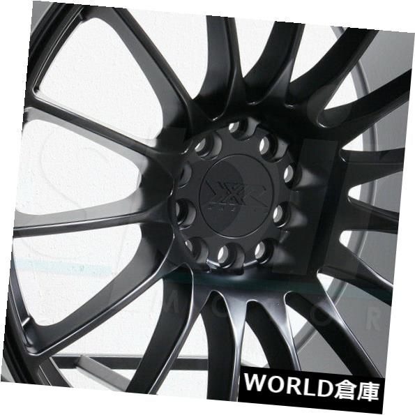 海外輸入ホイール 18x8.75 / 18x9.7 5 XXR 550 5x100 / 5x114.3 36/36フラットブラックホイールリムセット(4) 18x8.75/18x9.75 XXR 550 5x100/5x114.3 36/36 Flat Black Wheels Rims Set(4) 【並行輸入品】|カスタムパーツ WORLD倉庫