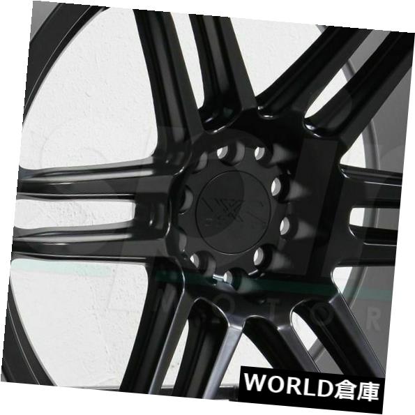 海外輸入ホイール 18x8.75 / 18x9.7 5 XXR 558 5x100 / 5x114.3 19/19フラットブラックホイールリムセット（4） 18x8.75/18x9.75 XXR 558 5x100/5x114.3 19/19 Flat Black Wheels Rims Set(4) 【並行輸入品】