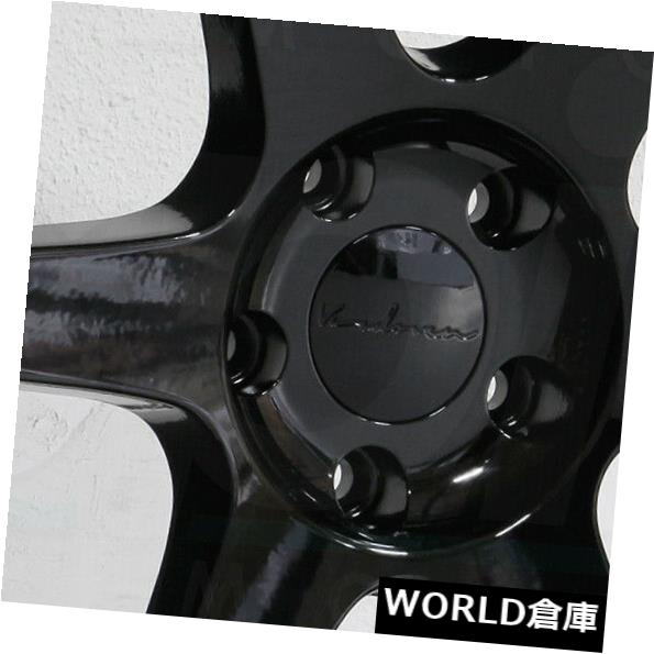 海外輸入ホイール 18x10.5 Vordoven Forme 10 5x108 15グロスブラックホイールリムセット（4） 18x10.5 Vordoven Forme 10 5x108 15 Gloss Black Wheels Rims Set(4) 【並行輸入品】