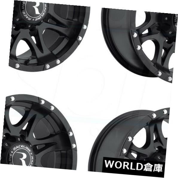 海外輸入ホイール 17x9 Raceline 981 Raptor 5x114.3 0ブラックホイールリムセット（4） 17x9 Raceline 981 Raptor 5x114.3 0 Black Wheels Rims Set(4) 【並行輸入品】