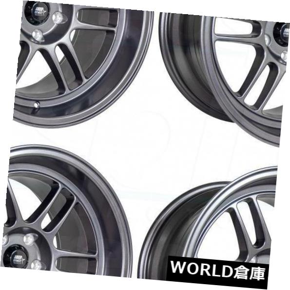 海外輸入ホイール 18x11 MST鈴鹿5x114.3 10マットガンメタルホイールリムセット（4） 18x11 MST Suzuka 5x114.3 10 Matte Gunmetal Wheels Rims Set(4) 【並行輸入品】｜カスタムパーツ WORLD倉庫