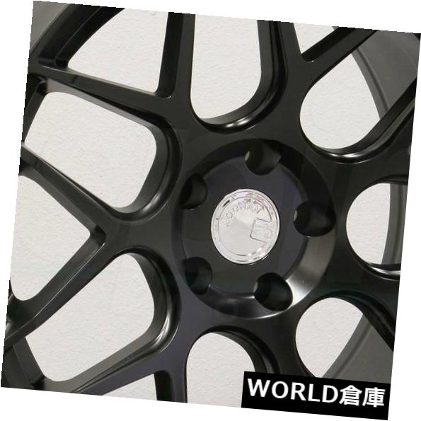 海外輸入ホイール 18x9 Aodhan LS002 LS2 5x100 30マットブラックホイールリムセット（4） 18x9 Aodhan LS002 LS2 5x100 30 Matte Black Wheels Rims Set(4) 【並行輸入品】｜カスタムパーツ WORLD倉庫