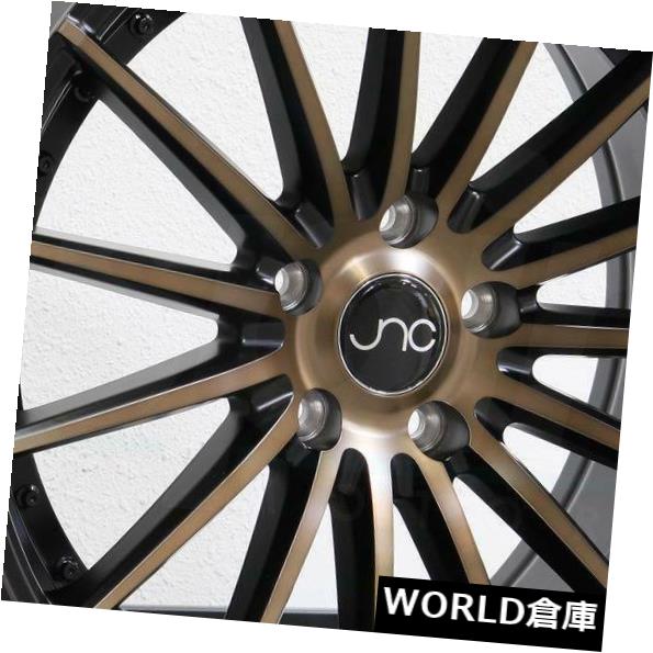 海外輸入ホイール 18x8.5 / 18x9.5 JNC 042 JNC042 5x120 35/35マットブラックブロンズフェイスホイールNeセット（4） 18x8.5/18x9.5 JNC 042 JNC042 5x120 35/35 Matte Black Bronze Face Wheel Ne set(4) 【並行輸入品】｜カスタムパーツ WORLD倉庫