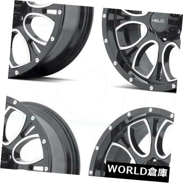 海外輸入ホイール 17x9 Helo HE879 6x135 18ブラックマシンミルドホイールリムセット（4） 17x9 Helo HE879 6x135 18 Black Machine Milled Wheels Rims Set(4) 【並行輸入品】｜カスタムパーツ WORLD倉庫