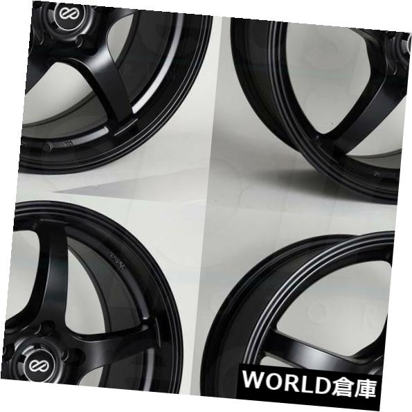 海外輸入ホイール 17x8 Enkei VR5 5x114.3 40ブラックペイントホイールリムセット(4) 17x8 Enkei VR5 5x114.3 40 Black Paint Wheels Rims Set(4) 【並行輸入品】|カスタムパーツ WORLD倉庫