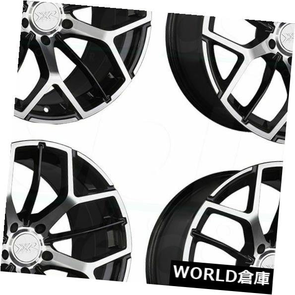 海外輸入ホイール 18x10 XXR 566 5x114.3 20ブラックマシンドホイールリムセット（4） 18x10 XXR 566 5x114.3 20 Black Machined Wheels Rims Set(4) 【並行輸入品】｜カスタムパーツ WORLD倉庫 197,780円