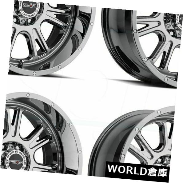海外輸入ホイール 17x8.5 Vision 399 Fury 5x114.3 18ファントムクロームホイールリムセット(4) 17x8.5 Vision 399 Fury 5x114.3 18 Phantom Chrome Wheels Rims Set(4) 【並行輸入品】|カスタムパーツ WORLD倉庫