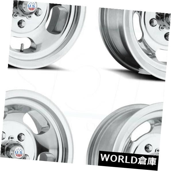 海外輸入ホイール 15x8 US Mags Indy U101 5x4.75 / 5x120.6 5 -12ポリッシュドホイールリムセット（4） 15x8 US Mags Indy U101 5x4.75/5x120.65 -12 Polished Wheels Rims Set(4) 【並行輸入品】｜カスタムパーツ WORLD倉庫