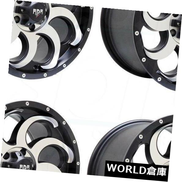 海外輸入ホイール 18x9 RDR RD14 5x5.5 / 5x139.7 0ブラックマシンホイールリムセット(4) 18x9 RDR RD14 5x5.5/5x139.7 0 Black Machine Wheels Rims Set(4) 【並行輸入品】|カスタムパーツ WORLD倉庫