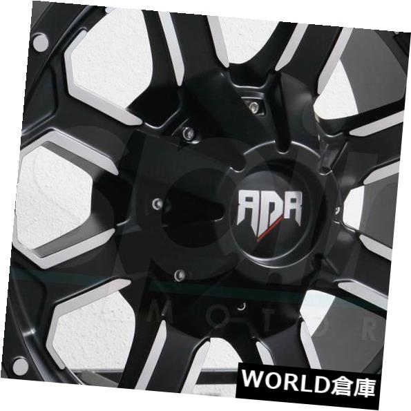 海外輸入ホイール 18x9 RDR RD01 RD1 8x6.5 / 8x165.1 0ブラックマシンホイールリムセット(4) 18x9 RDR RD01 RD1 8x6.5/8x165.1 0 Black Machine Wheels Rims Set(4) 【並行輸入品】|カスタムパーツ WORLD倉庫
