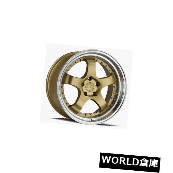 海外輸入ホイール 18x9.5 Aodhan AH03 AH3 5x100 35ゴールドホイールリムセット(4) 18x9.5 Aodhan AH03 AH3 5x100 35 Gold Wheels Rims Set(4) 【並行輸入品】|カスタムパーツ WORLD倉庫