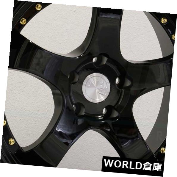 海外輸入ホイール 18x9.5 Aodhan AH03 AH3 5x114.3 30ブラックホイールリムセット(4) 18x9.5 Aodhan AH03 AH3 5x114.3 30 Black Wheels Rims Set(4) 【並行輸入品】|カスタムパーツ WORLD倉庫