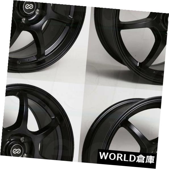 海外輸入ホイール 17x7.5 Enkei Gt7 5x114.3 40ブラックペイントホイールリムセット（4） 17x7.5 Enkei Gt7 5x114.3 40 Black Paint Wheels Rims Set(4) 【並行輸入品】｜カスタムパーツ WORLD倉庫