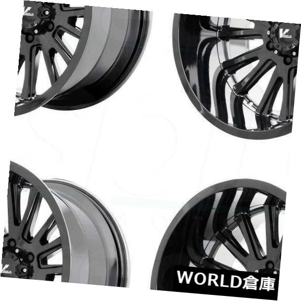 海外輸入ホイール 17x9.5 V-Rock VR11 Anvil 6x5.5 15グロスブラックホイールリムセット（4） 17x9.5 V-Rock VR11 Anvil 6x5.5 15 Gloss Black Wheels Rims Set(4) 【並行輸入品】｜カスタムパーツ WORLD倉庫