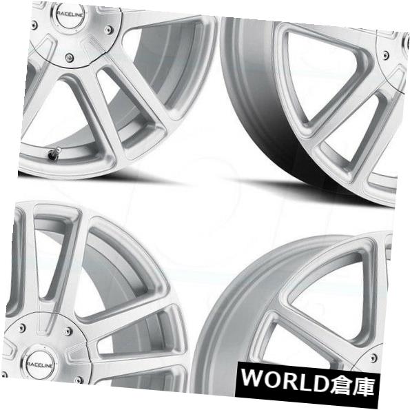海外輸入ホイール 18x8 Raceline 145S Encore 5x110 / 5x114.3 40シルバーホイールリムセット（4） 18x8 Raceline 145S Encore 5x110/5x114.3 40 Silver Wheels Rims Set(4) 【並行輸入品】｜カスタムパーツ WORLD倉庫 195,415円