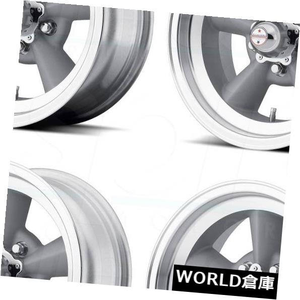 海外輸入ホイール 15x8.5 VN309 Tt O 5x114.3 / 5x4.5 -24シルバーマシンリップホイールセット（4） 15x8.5 VN309 Tt O 5x114.3/5x4.5 -24 Silver Machine Lip Wheels Set(4) 【並行輸入品】｜カスタムパーツ WORLD倉庫
