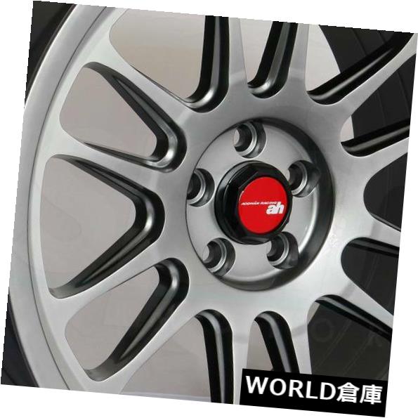 海外輸入ホイール 18x9.5 Aodhan AH07 AH7 5x114.3 30ハイパーブラックホイールリムセット（4） 18x9.5 Aodhan AH07 AH7 5x114.3 30 Hyper Black Wheels Rims Set(4) 【並行輸入品】｜カスタムパーツ WORLD倉庫