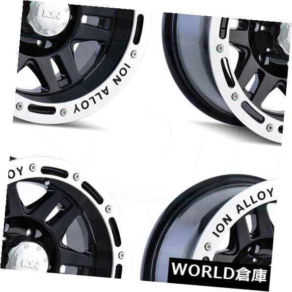 海外輸入ホイール 17x9イオン133 6x5 5 6x139 7 8ブラックマシニングドリップホイールリムセット 4 17x9 Ion 133 6x5 5 6x139 7 8 Black Machined Lip Wheels Rims Set 4 Elteachermurcia Com