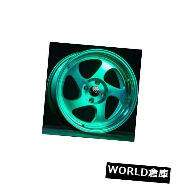 海外輸入ホイール 17x8 JNC 034 JNC034 5x114.3 30トランスペアレントグリーンホイールNew set（4） 17x8 JNC 034 JNC034 5x114.3 30 Transparent Green Wheel New set(4) 【並行輸入品】｜カスタムパーツ WORLD倉庫