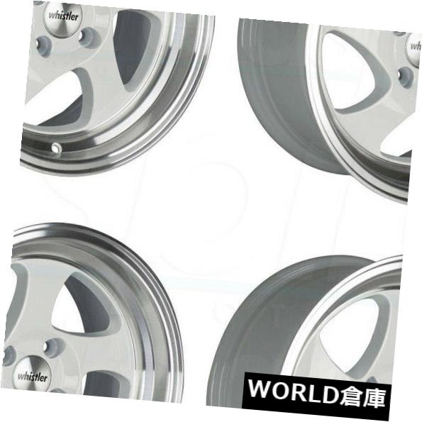 海外輸入ホイール 17x9ウィスラーKR1 5x114.3 25ホワイトマシンドリップホイールリムセット(4) 17x9 Whistler KR1 5x114.3 25 White Machined Lip Wheels Rims Set(4) 【並行輸入品】|カスタムパーツ WORLD倉庫