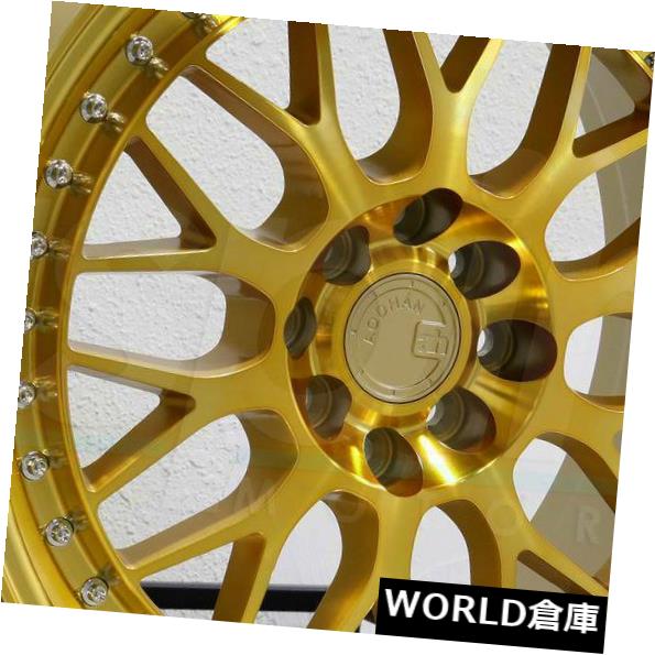 海外輸入ホイール 17x8 Aodhan AH02 AH2 4x100 / 4x114.3 35 Gold Machined Face Wheels Rims Set(4) 17x8 Aodhan AH02 AH2 4x100/4x114.3 35 Gold Machined Face Wheels Rims Set(4) 【並行輸入品】|カスタムパーツ WORLD倉庫