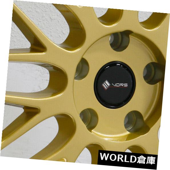 海外輸入ホイール 18x8 Vors VR8 5x120 35ゴールドホイールリムセット(4) 18x8 Vors VR8 5x120 35 Gold Wheels Rims Set(4) 【並行輸入品】|カスタムパーツ WORLD倉庫