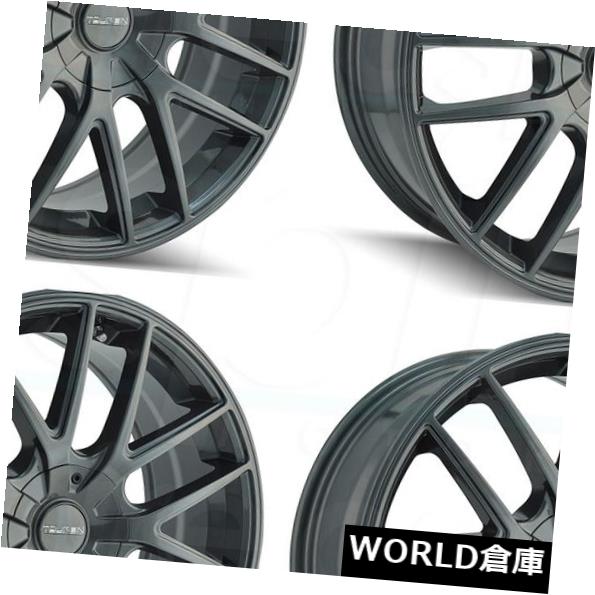 海外輸入ホイール 18x8 Touren TR60 5x110 / 5x115 40ガンメタルホイールリムセット（4） 18x8 Touren TR60 5x110/5x115 40 Gunmetal Wheels Rims Set(4) 【並行輸入品】｜カスタムパーツ WORLD倉庫
