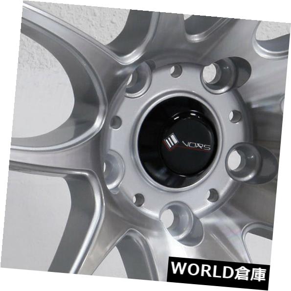 海外輸入ホイール 17x9 Vors TR4 5x108 30シルバー加工ホイールリムセット（4） 17x9 Vors TR4 5x108 30 Silver Machined Wheels Rims Set(4) 【並行輸入品】｜カスタムパーツ WORLD倉庫