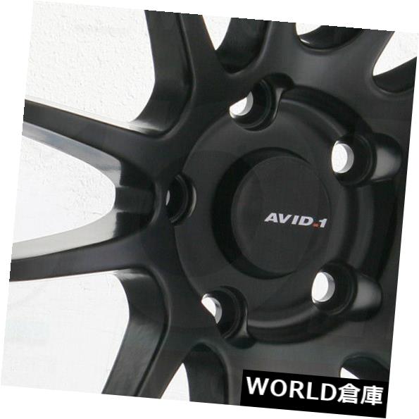 海外輸入ホイール 18x9.5 AVID1 AV20 AV-20 5x114.3 22マットブラックホイールリムセット(4) 18x9.5 AVID1 AV20 AV-20 5x114.3 22 Matte Black Wheels Rims Set(4) 【並行輸入品】|カスタムパーツ WORLD倉庫