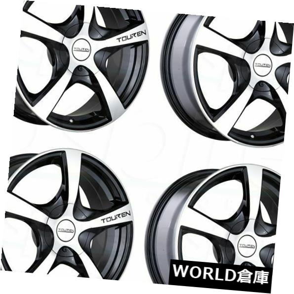 海外輸入ホイール 17x7 Touren TR9 5x100 / 5x114.3 42ブラックマシニングホイールリムセット(4) 17x7 Touren TR9 5x100/5x114.3 42 Black Machined Wheels Rims Set(4) 【並行輸入品】|カスタムパーツ WORLD倉庫